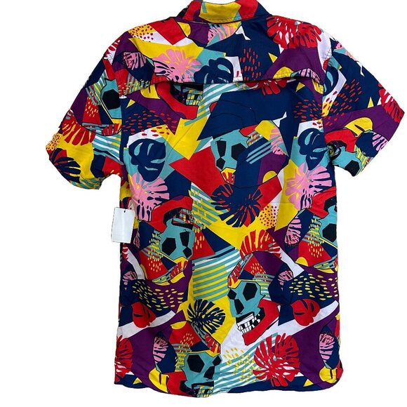 NWT Surf Society Tropical Skulls Lightweight Swim Shirt Men's Size L, Multicolor - Picture 2 of 8